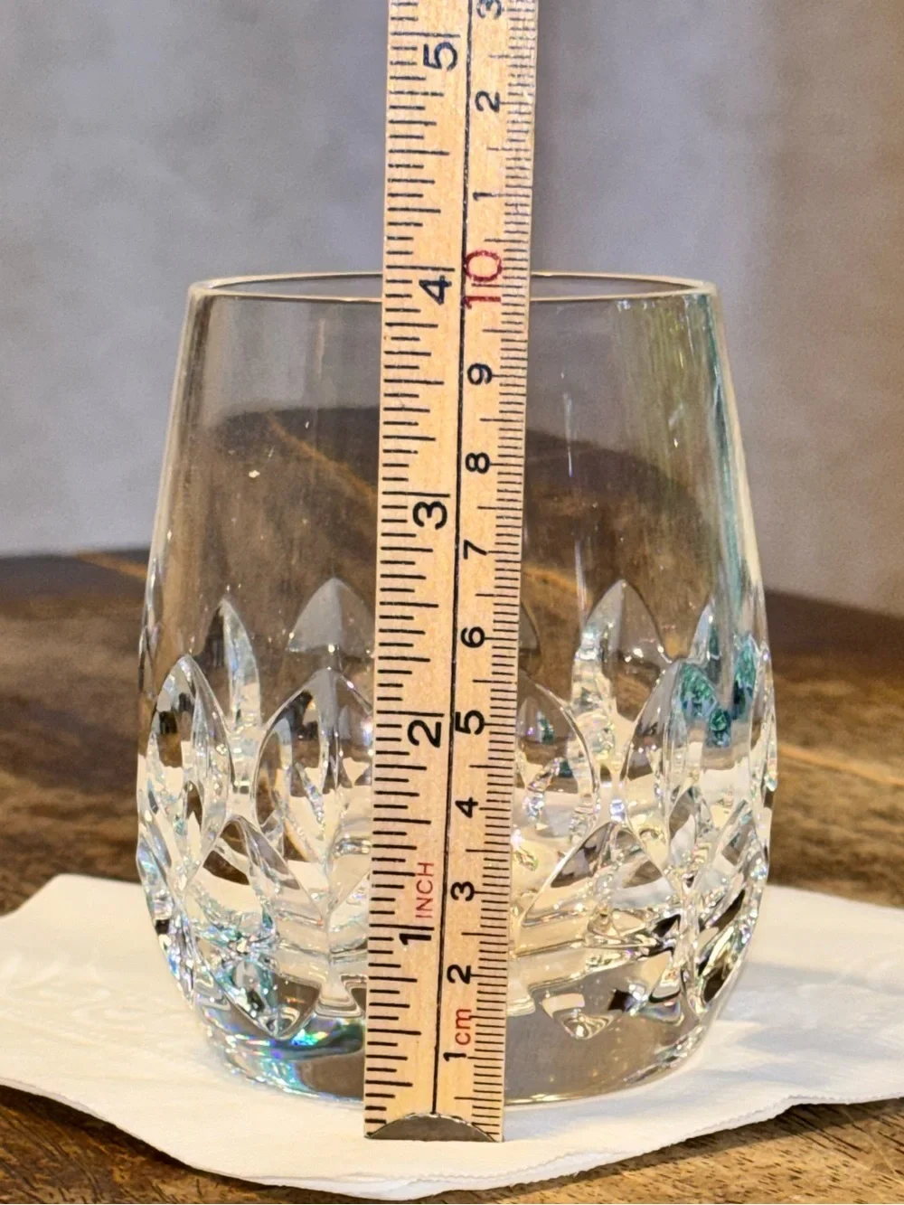Nachtmann Diamant Crystal Old Fashioned Whiskey Tumbler Heavy Cut Glass